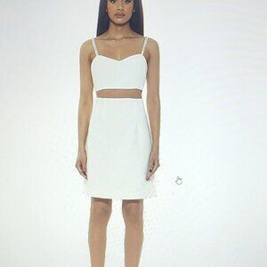 Women's ALEXIA ADMOR Eloise Sweetheart Fit & Flare Mini Dress Ivory Size 8 NWT